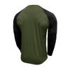 Men's Casual Sporty Color-blocked Top, Men's Round-neck Long-sleeved Top