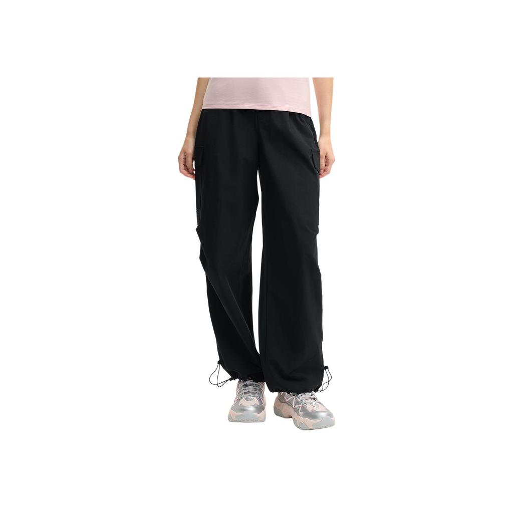 New FILA Fitness Cargo Pants Women's Jet Black A51W521801F-BK