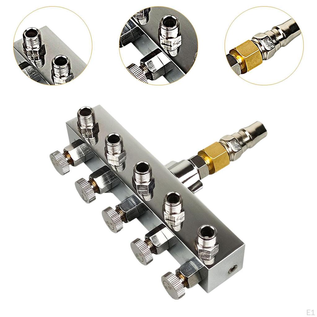 Luftkompressor-Anschlüsse mit Ein- und Ausgängen für Airbrush-Rohre