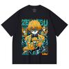 230 Gsm 100% Cotton Demon Slayer V100 Zenitsu Print Unisex Heavy Cotton T Shirt