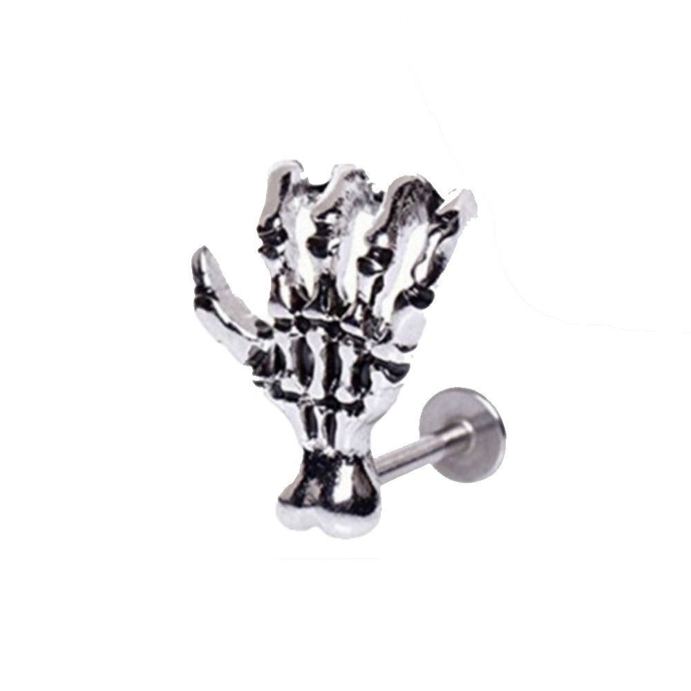 

Nose Ring Women Lip Stud Piercing Lips Ring Twist Tragus Stud Earring Skull Earring Lip Studs серебряный