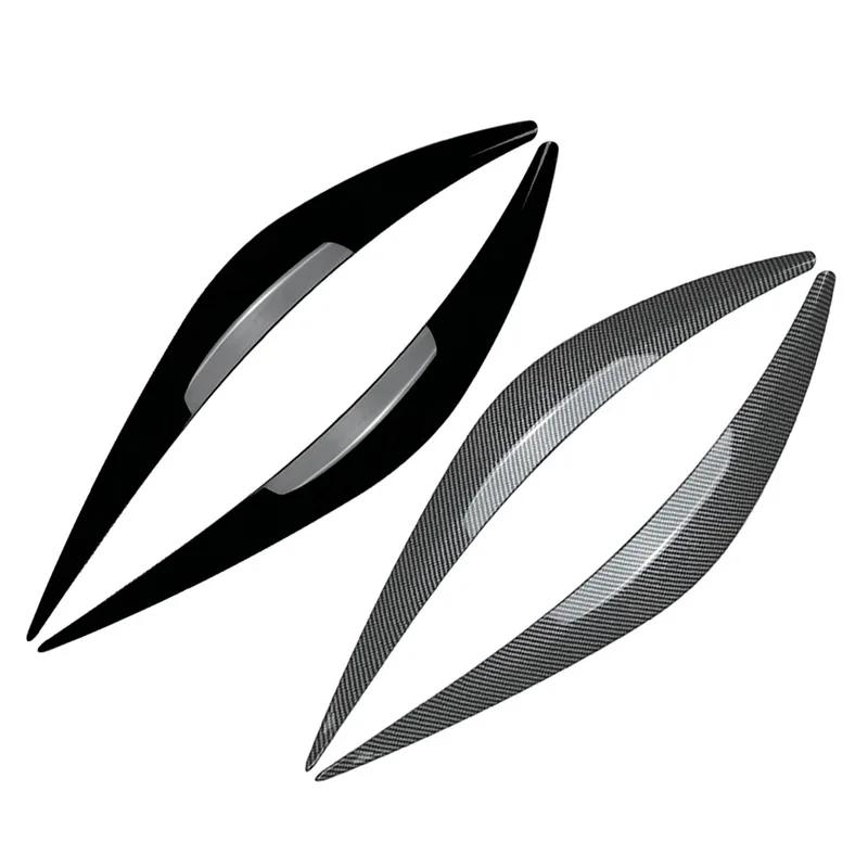 Car headlight headlamp eyelids eyebrow cover decorative trim for Infiniti Q50 Q50s Q60 2014-2023