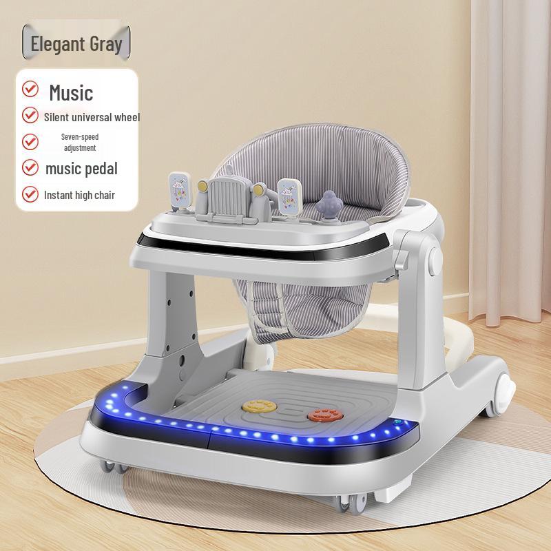Rechargeable Remote-Controlled Baby Walker Car with Anti-Rollover Safety