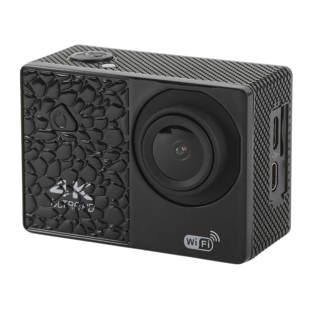 4K Camera with 2.0 Inch IPS Main Screen 170 Degree Wide Angle Multi Axis Stabilization DV Fast Data Sync Cycling Camera