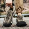 Fashion 2025 Men's Casual Shoes Spring Summer Outdoor Hiking Sneakers Retro Splicing Leather Mesh Climbing Footwear Male