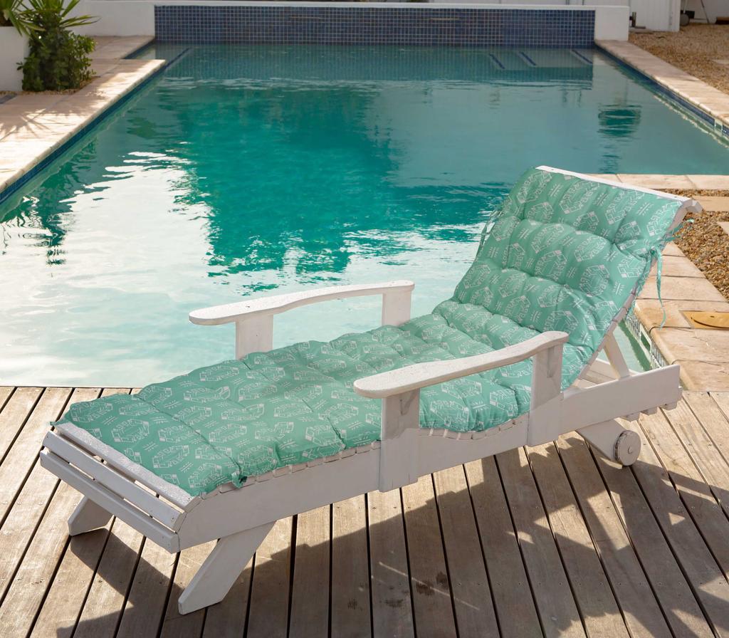 Vargottam Printed Rocking Chair Sofa Cushion With Ties  Chaise Recliner Quilted Thick Padded Seat Cushions Recliner Garden Outdoor