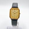 Used 540 SEIKO Men's Watch 80s Vintage Quartz Working New Battery Aftermarket Strap Gold