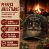 56-60cm Adjustable Distressed Christmas Baseball Cap Polyester Retro Santa Claus Hat  Adults