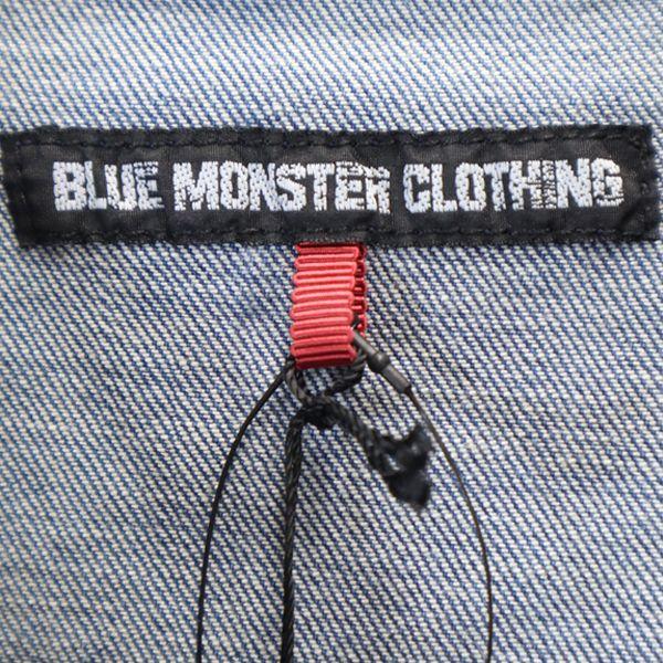 Brand new BLUE MONSTER CLOTHING Denim Jacket L stretch G jacket Men's Used
