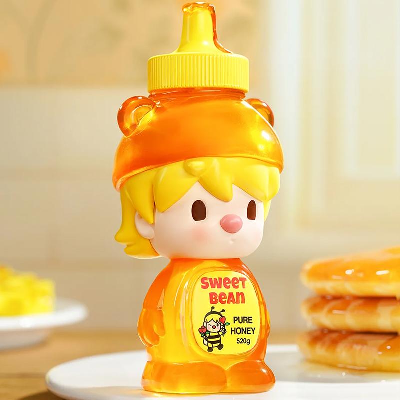 New POP MART Little Sweet Bean Bear Honey Fat Trendy Figures PPMT-2405-0002