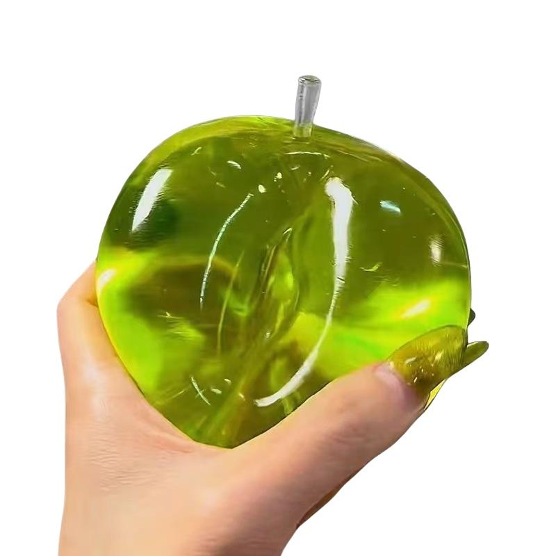 1 Piece Relieve Stress And Vent Anger Toys Green Apple Plasticity Squeeze Toy To Relieve Stress For Friends