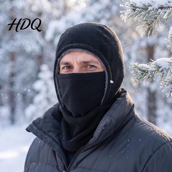 Winter Riding Accessory Fleece Cycling Face Mask Windproof Ski Mask Balaclava Comfortable Cold Weather Neck Warmer Hat Hood for Men Women Balaclava
