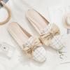 Geschlossene Zehenhalbhausschuhe Damen Outdoor-Hausschuhe Neue absatzfreie Halbhausschuhe Schuhe Slipper Muller Sandalen