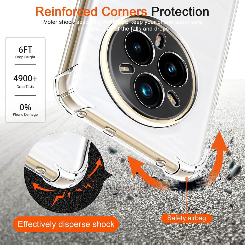 TPU Transparent Case for Realme 14 Pro 5G Realme 14 Pro+ Plus Protective Cover Four Corners Shockproof Bumper Coque Fundas