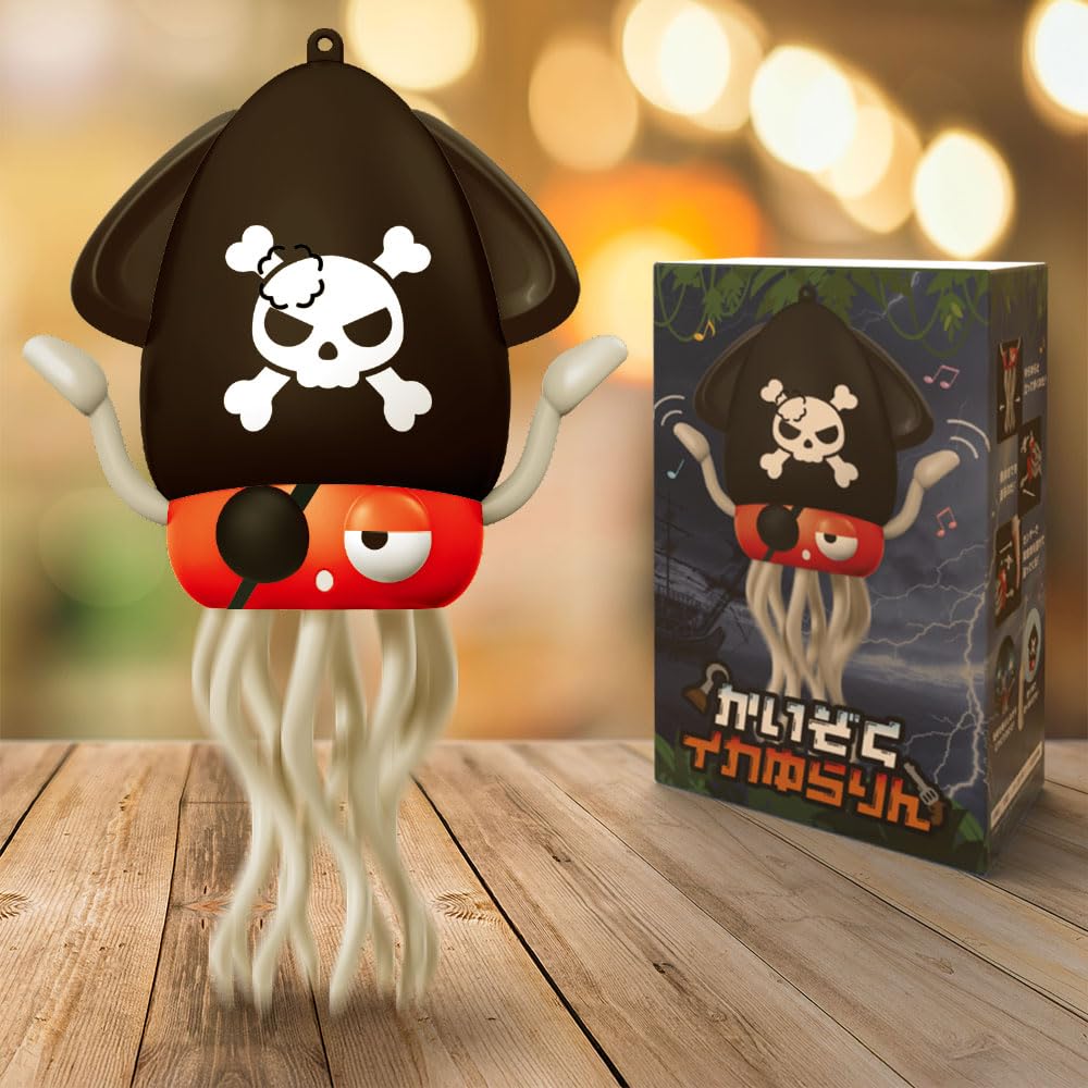 

CREJOYT Dancing Squid Toy with LED Lights Music USB Rechargeable 8 Legs Action Auto Avoidance Sensor Educational Halloween Indoor Pirate Gift