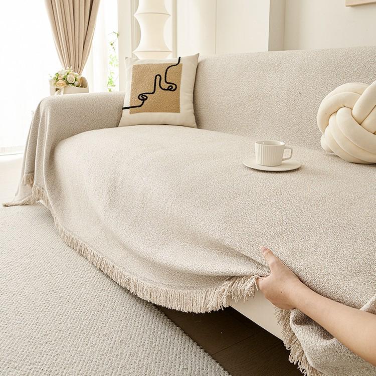Universal Non-Slip Chenille Sofa Cover – Autumn/Winter, Dirt-Resistant, Full Coverage Cushion Protector