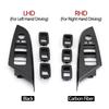LHD RHD Car Interior Front Rear Door Window Lifting Switch Cover Trim Decoration Outer Frame Replace For BMW X3 F25 2011-2017
