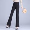 Brand Elastic Back Waist Casual Micro-Pull Pants Women'S Autumn New Fashion Simple Slim And Thin Commuter Trousers