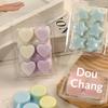 10 Pcs Containers With 6/4 Cavity Clear Plastic Wax Melt Clamshell For Diy Wax Melt Candles, Square (Heart)