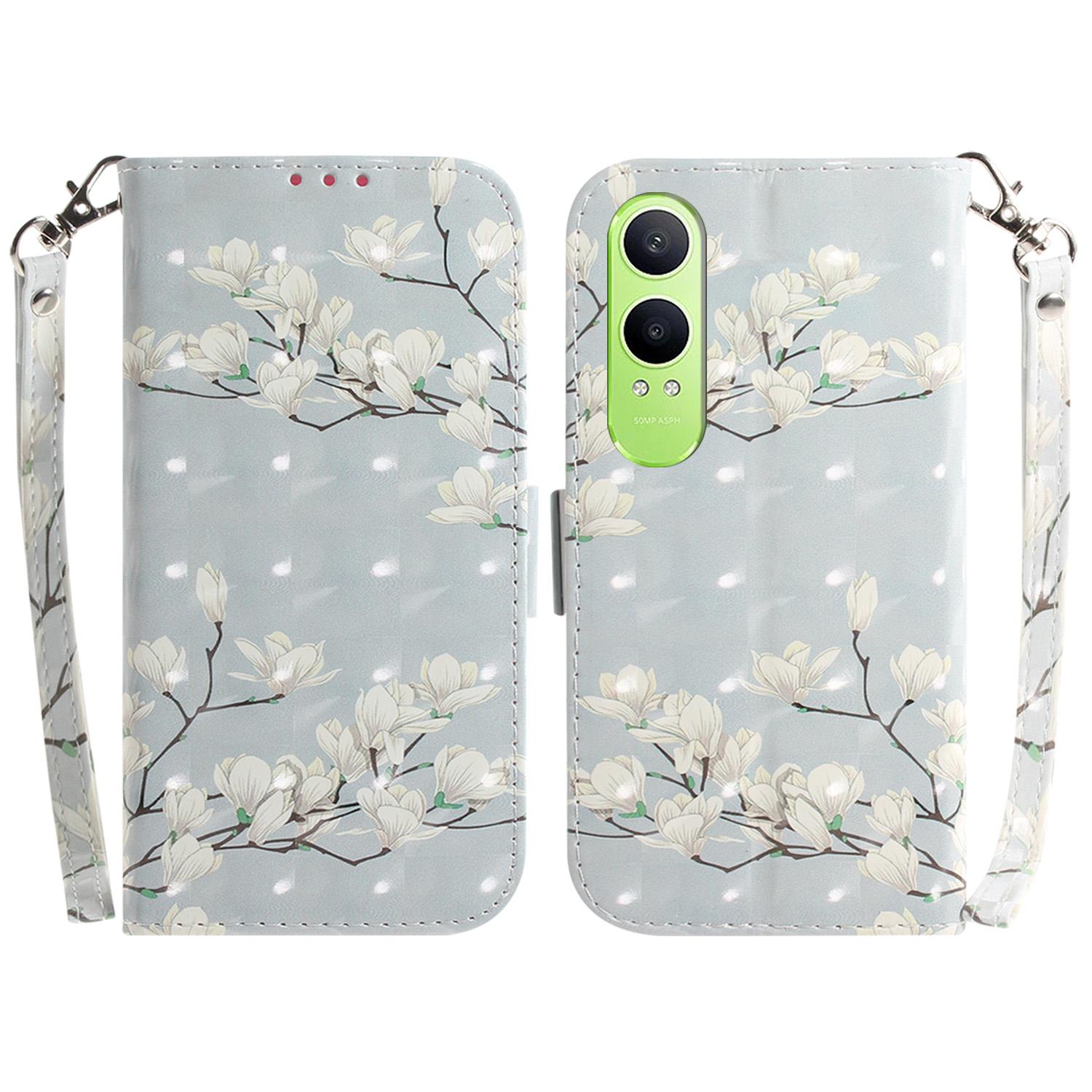 

Для OnePlus Nord CE4 Lite 5G Чехол с рисунком Кожаный кошелек Чехол для телефона Magnolia