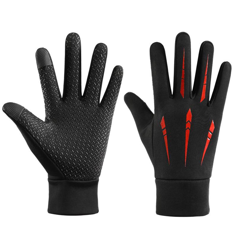Warm Gloves Winter Sports with Velvet Touch Screen Skiing Cycling Outdoor Cycling Cold Proof Outdoor Anti Slip Gloves