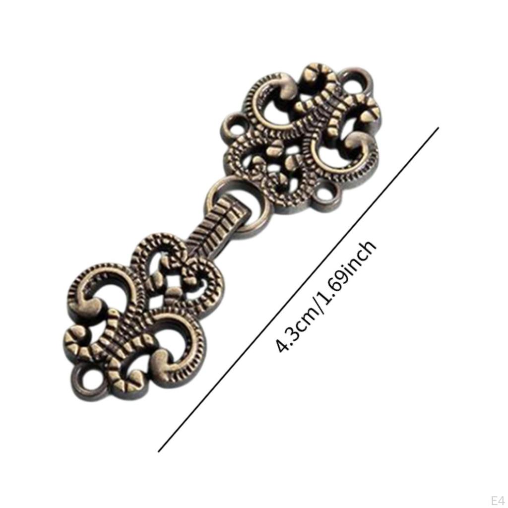 5 Pack Cloak Clasp Fasteners for Jackets, Dresses, And Sweaters