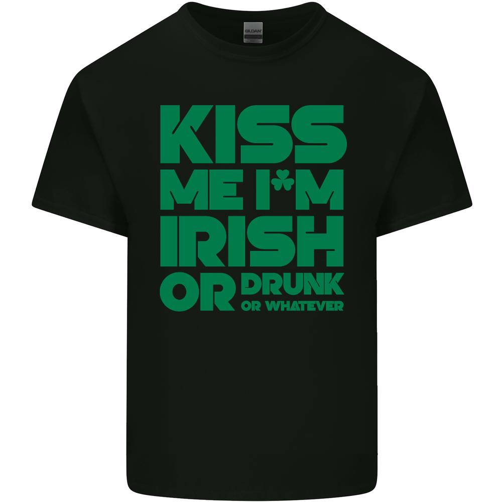 Kiss Me Im Irish or Drunk St Patricks Day Kids T-shirt Childrens XL