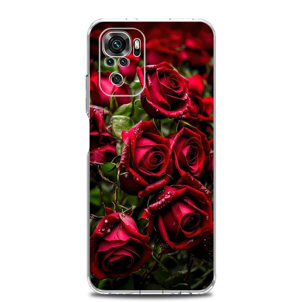 Beautiful Red Rose Flowers Phone Case For Xiaomi Redmi Note 15 14 13 12 4G 10 11 Pro Plus 5G 14C 13C 12C 10C Cover