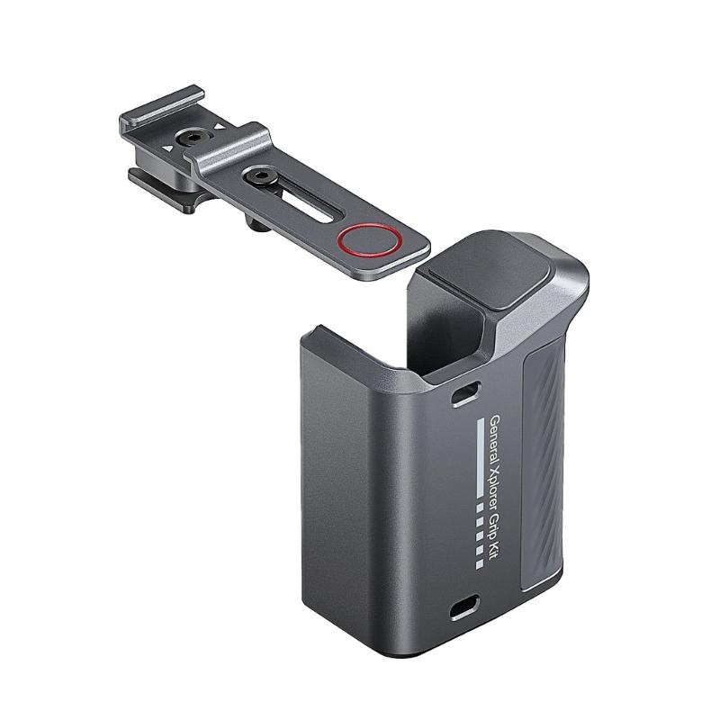Aluminum Split Handle Grip For Action Cameras Detachable Metal Mounting Kit Enhances Stability For Outdoor Photography