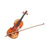 Flower Carved Wood Violin Set with Bow Strings Rosin Wipe Bridge Case 4 4 AV‑608