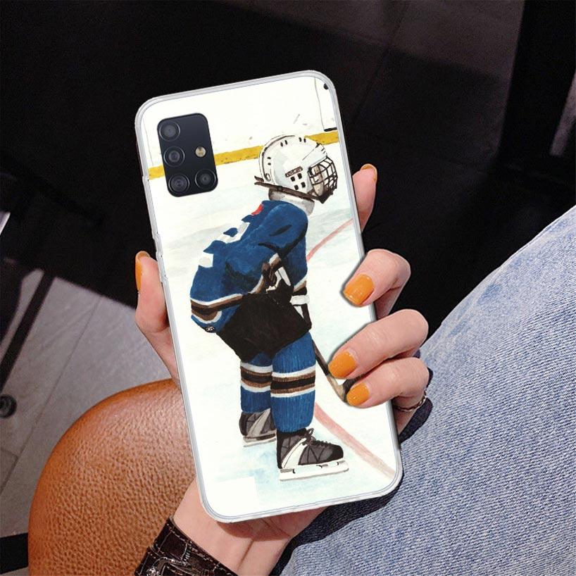 Ice Hockey Rink Sport Phone Case For Samsung Galaxy A52 A32 A22 A12 A51 A31 A50S A30S A20S A10S Note 20 Ultra 10 Plus S10 A72 A7