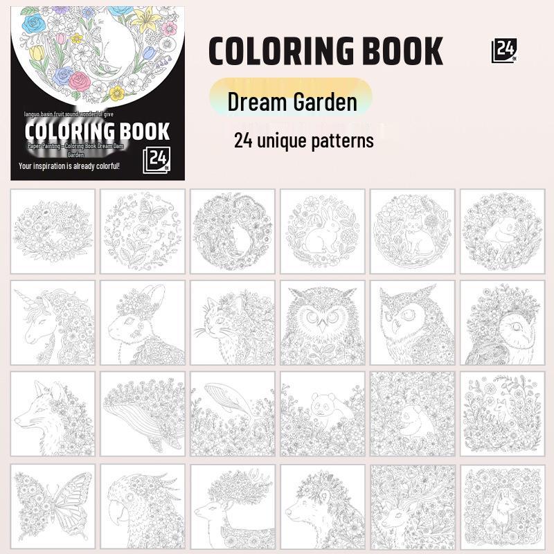 Peony Pattern Kids' Coloring & Tracing Book: Blue Fruit Paper