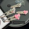 Girlish Heart Hair Clip - Sweet, Cool, Spicy Heart Hairpin for Bangs, Forehead, or Duckbill Style.