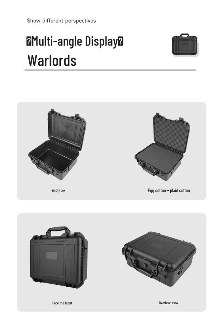 Large Waterproof Plastic Tool and Equipment Safety Storage Box