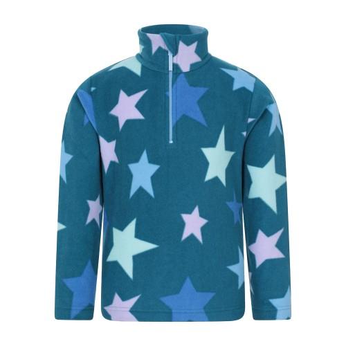 Mountain Warehouse Childrens/Kids Endeavour Star Microfleece Half Zip Fleece