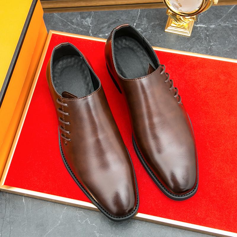 Golden Sapling Men's Formal Shoes Casual Business Flats Leisure Oxfords Office Men Dress Shoe Retro Derby Loafers