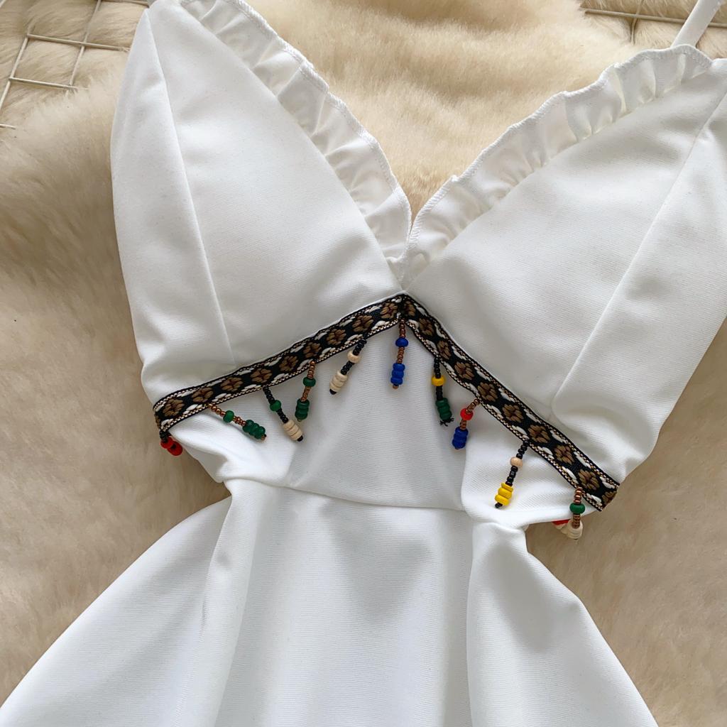 Summer Women Sexy V-neck Spaghetti Strap Club Party Mini Short Dresses For Girls