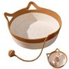 Cat Basket - AIMOONSA - Braided Basket Ears - Cotton Rope - Foldable - 13.8 X 5.1 Inches