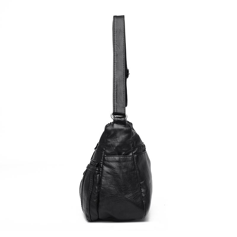 Women's Lightweight Soft PU Leather Multi-Pocket Crossbody Shoulder Bag – Ideal for Mothers