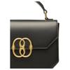 Bally Emblem Gold Logo Hardware Flap Leather Mini Square Handbag Women Handbags Black 6304008