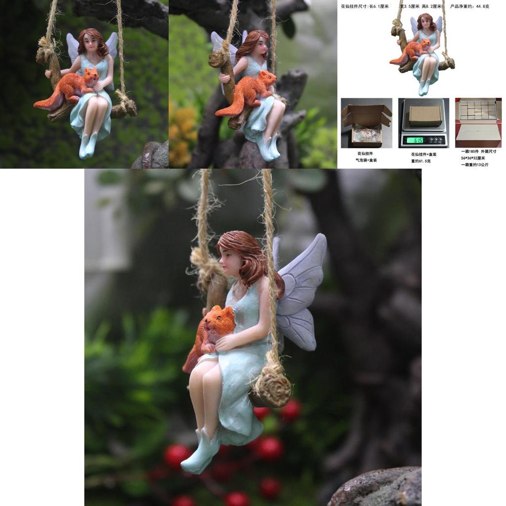 Rustikale Feenharzfigur im Gartenstil für Feiertags- und Event-Geschenkideen