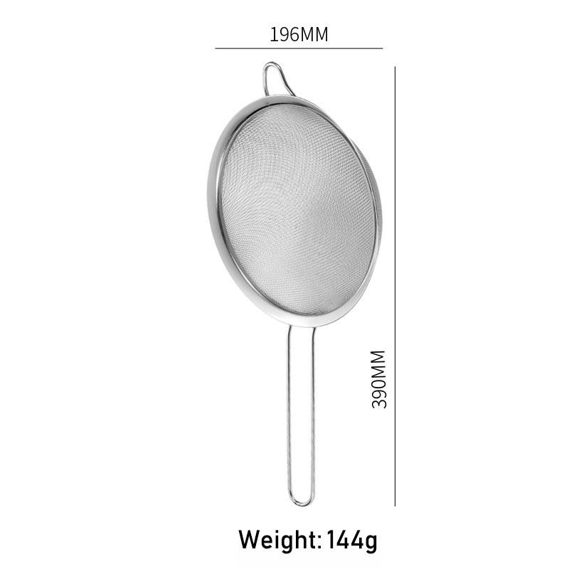 1 Pcs Quality Fine Mesh Stainless Steel Strainers with Resting Ear Design And Handle for Kitchen Rice Juice Soy Milk Hot Pot