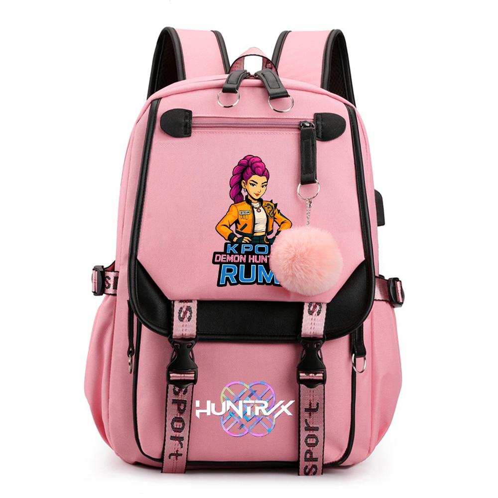 Anime Cartoon K-Pop Printed Backpack Schoolbag for Teenager Student Girl Boy Bookbag Large Capacity Waterproof Travel Bag Kid Gift Rucksak