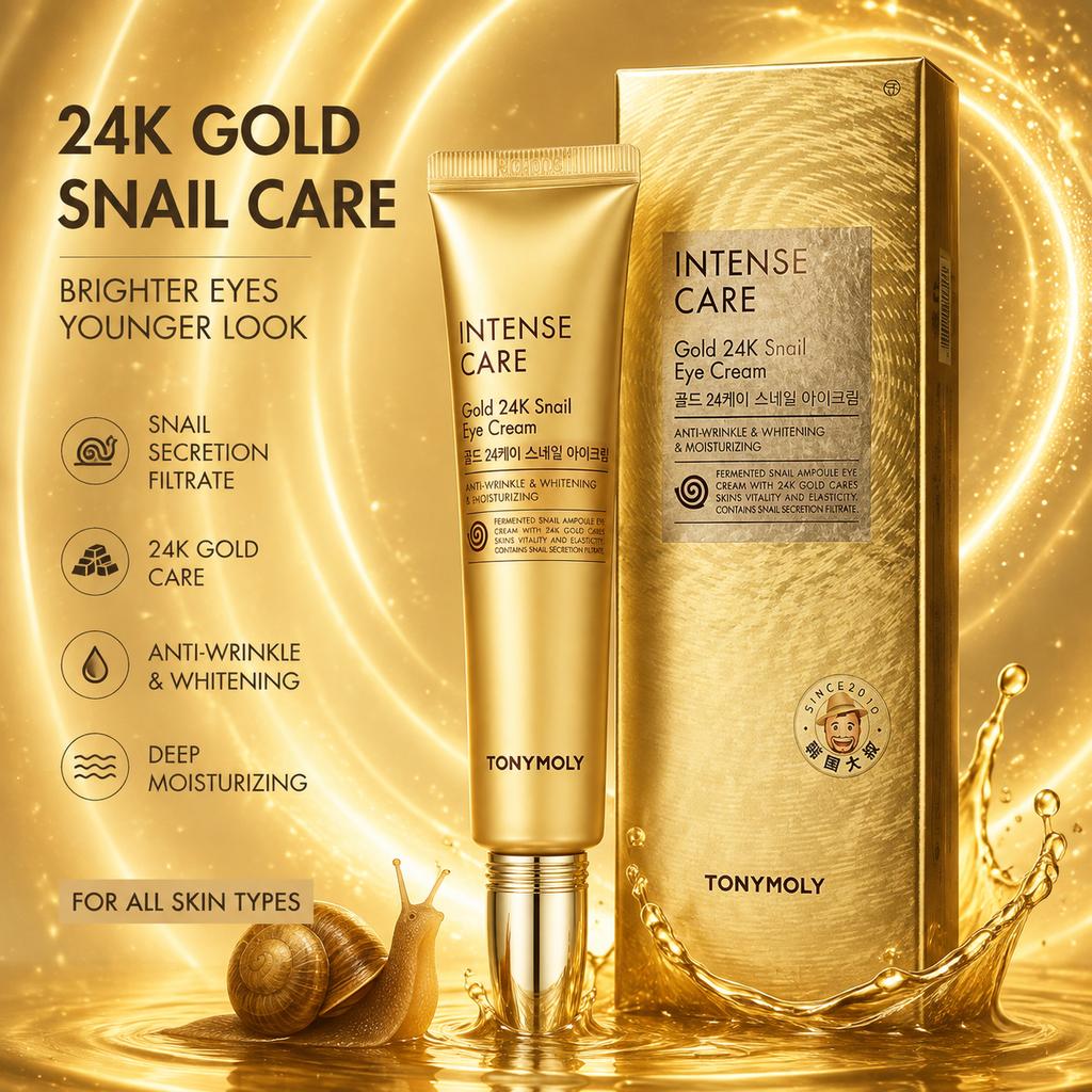 Tonymoly Intense Care Gold 24K Snail Eye Cream 30ml