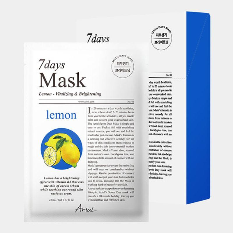 

NEW Seven Days Mask Pack Lemon C 10 Sheets (Brightening)