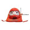 Ceramic Daruma Piggy Bank Desktop Decor Doll Japanese Figurine Saving Pot for Cafe