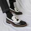Large size 2025 men's loafers four seasons new casual business leather shoes fashion men's shoes foot fringed shoes