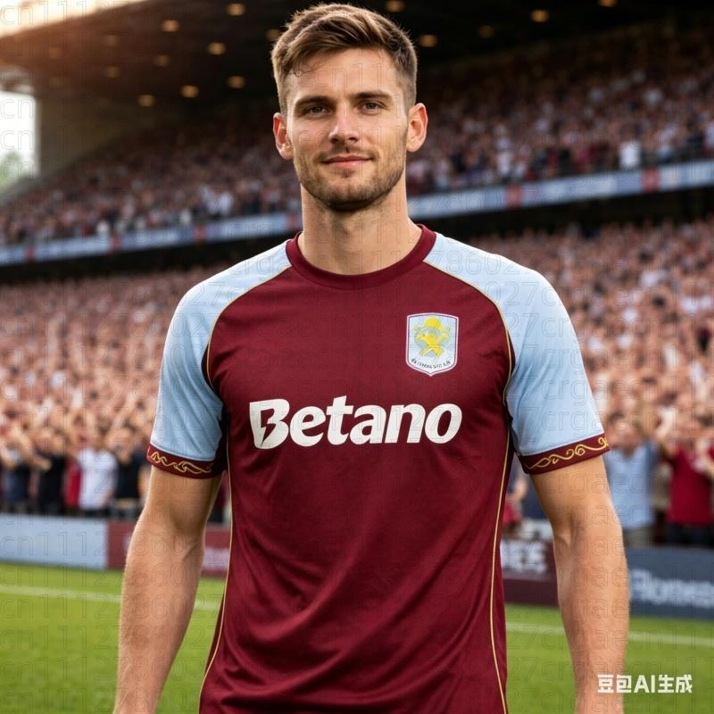 Aston Villa Men Outdoor Kids Football Jersey, Comfortable Quick-Dry T-Shirt for Daily Training, Matches Summer Family Kids Tees