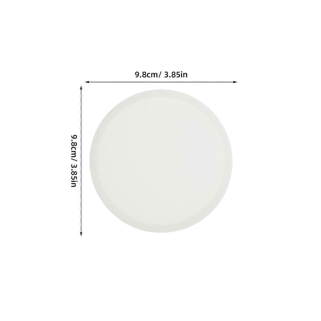 Luminous Silicone Coasters Round Coaster for Heat Insulation 6Pcs