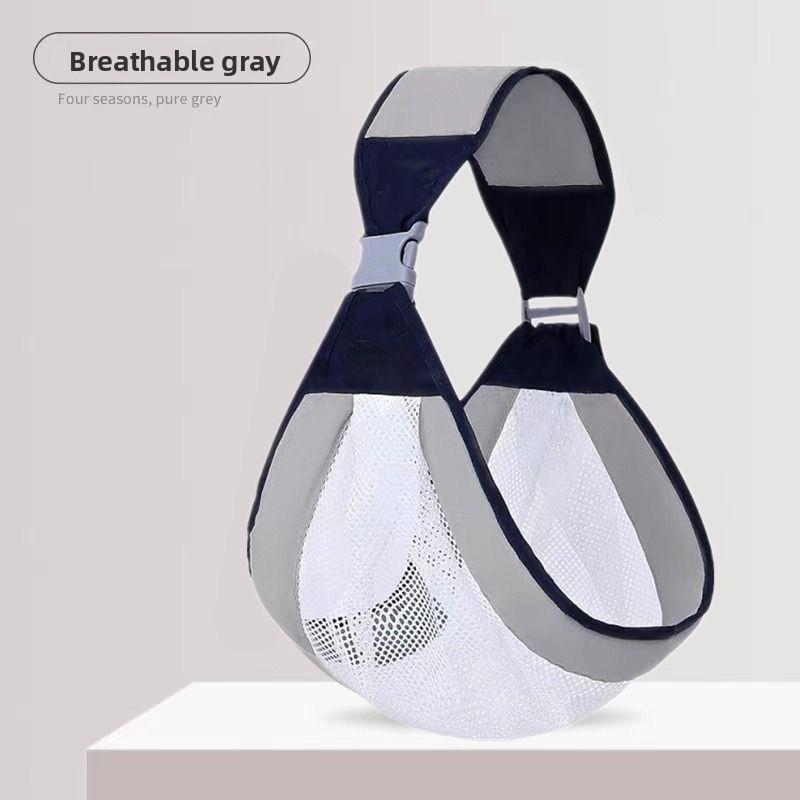 

Infant Baby Wrap Carrier With Adjustable Waist Belt For Newborns And Toddlers Gray Mesh